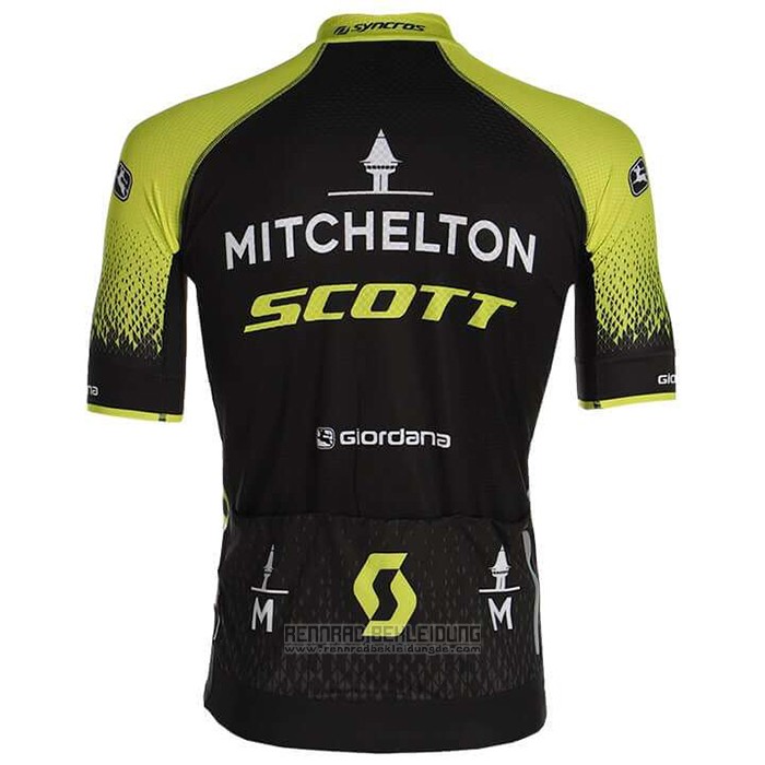 2020 Fahrradbekleidung Mitchelton-scott Shwarz Gelb Trikot Kurzarm und Tragerhose - zum Schließen ins Bild klicken